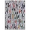 Kaleen India Geometric Rug in a Bag-Washable Indoor/Outdoor Rugs for Bedroom/Living Area/Home Polyester Self Backing for Longevity