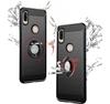 Unistuff Back Case Cover for Mi Redmi Y3, Mi Redmi 7 with Magnetic Kickstand | Premium Matte Finish | Camera Bump Protection | Rubberized Ring Cover - Night Black, 76186