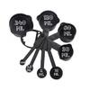 URBAN BUY Plastic 8 Pieces Measuring Cups and Spoon Set With Stainless Steel 12 Pcs Coffee Spoon Set and Multicolour, Pack of 2