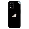 GADGETSWRAP Printed Vinyl Skin Sticker for Realme 9 (5g) - Half Moon