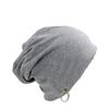 Creature Cotton Slouchy Beanie with Ring for Men and Boys (Light Grey)