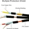 HDF 3 RCA Cable Audio Video AV Composite Male to Male DVD Cable (10 Meter) for Television, DVD, VCD, TV, Amplifier, Set-Top-Box, VCR and other 3RCA-enabled devices