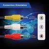 HDF 3 RCA Cable Audio Video AV Composite Male to Male DVD Cable (10 Meter) for Television, DVD, VCD, TV, Amplifier, Set-Top-Box, VCR and other 3RCA-enabled devices