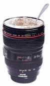 FIVANIO Camera lens Cup Plastic Coffee Mug (300 ml)