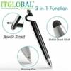 HP 802 Small Black Original Ink Cartridge With ITGLOBAL 3in1 Multi-Function Pen