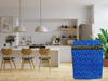 KVAR Printed design with water dust Protection washing machine cover for Kelvinator 7.5 Kg Top Loading Semi-Automatic  with One Press Water filling & Draining, KWS-A750EP (Unique code/270522131SME40)