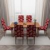 Dream Care Chair Protector Dining Table Chair Cover Set of 6 & Elastic Stretchable Office Chair Cover Protector, Design 3