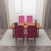 Dream Care Chair Protector Dining Table Chair Cover Set of 4 & Elastic Stretchable Office Chair Cover Protector, Design 40