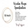 Craft Affair | Wooden Hoop (10 Inch, Pack of 3) for DIY Dream Catcher Wedding Wreath Dcor Wall Hanging