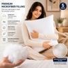 EMBROCO Cushion Set | Premium Soft Microfiber Cushion Filler Pack of 5 | Sofa Cushion, Cushion for Living Room, Cushions. Cushion