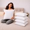 EMBROCO Cushion Set | Premium Soft Microfiber Cushion Filler Pack of 5 | Sofa Cushion, Cushion for Living Room, Cushions. Cushion