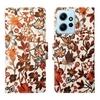 A D Enterprises Orange Pattern  Flip Cover for Redmi Note 12 4G | Magnetic Case |  Shock Absorbent | Flip Cover Redmi Note 12 4G