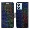 A D Enterprises Glitter Flip Cover for Lava O1 4G | Magnetic Case | Shock Absorbent | Flip Cover Lava O1 4G