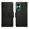 A D Enterprises Net Black Flip Cover for Oppo A58 4G | Magnetic Case | Shock Absorbent | Flip Cover Oppo A58 4G