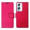 A D Enterprises Pink Dot Flip Cover for Oppo A79 5G | Magnetic Case |  Shock Absorbent | Flip Cover Oppo A79 5G