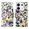A D Enterprises Purple Pattern  Flip Cover for Redmi Note 13 Pro 5G | Magnetic Case |  Shock Absorbent | Flip Cover Redmi Note 13 Pro 5G