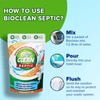 Bioclean Septic Organica Bioclean Septic Tank Cleaner | Odour Removing Effective Bacteria Powder |Reduces Sludge Build-up |Easy to use | Safe for all pipes and drains | Eco-Friendly | Available in Pack of 1 (250 gm)