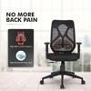 Da URBAN Merlion Office Chair, Mid Back Mesh Ergonomic Home Office Desk Chair with 3 Years Warranty, Adjustable Armrests,Tilt Lock Mechanism (Red)