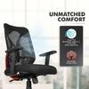 Da URBAN Merlion Office Chair, Mid Back Mesh Ergonomic Home Office Desk Chair with 3 Years Warranty, Adjustable Armrests,Tilt Lock Mechanism (Red)
