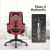 Da URBAN Merlion Office Chair, Mid Back Mesh Ergonomic Home Office Desk Chair with 3 Years Warranty, Adjustable Armrests,Tilt Lock Mechanism (Red)