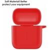 Brain Freezer Front & Back Case for Boat 141 / 148 Silicon Airdopes TWS Cover Earbuds Not Included (Only Cover) (Red)
