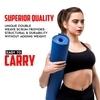 PowerMax Fitness YE6-1.1-BL 6mm Thick Premium Exercise Yoga Mat for Gym Workout [Ultra-Dense Cushioning, Tear Resistance & Water Proof] Eco-Friendly Non-Slip Yoga Mat for Gym and Any General Fitness