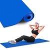 PowerMax Fitness YE6-1.1-BL 6mm Thick Premium Exercise Yoga Mat for Gym Workout [Ultra-Dense Cushioning, Tear Resistance & Water Proof] Eco-Friendly Non-Slip Yoga Mat for Gym and Any General Fitness