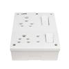 Elegant Casa 6+16 Amp Extension Board with 2 Socket with Individual Switch and Indicator Light for Small and Large Appliances with with 16amp Plug Top 3 Core 1.5mm Copper Wire 8 Meter