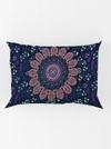UniqChoice Purple Color 100% Cotton Badmeri Printed King Size Bedsheet With 2 Pillow Cover(D-1007NPurple)
