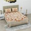 UniqChoice 100% Cotton Beige Color Printed Traditional Double Bedsheet With 2 Pillow Cover(229_Beige_89)