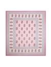 UniqChoice Pink Color 100% Cotton Jaipuri Traditonal Double BedSheet With 2 Pillow Cover(buta)