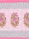 UniqChoice Pink Color 100% Cotton Jaipuri Traditonal Double BedSheet With 2 Pillow Cover(buta)