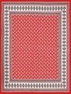 UniqChoice Red Color 120 TC 100% Cotton Double Bedsheet With 2 Pillow Cover(251_89)