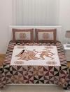 UniqChoice 210 TC Peach Color 100% Perimum Cotton King Size Bedsheet With 2 Pillow Cover 228 x 274 cm(SCBadmeri1603_peach)