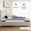RESTOFIT Premium 3-Layer Orthopedic Mattress | 72x60x6 Inches Queen Size Mattress 6" Thickness | NextGen Cool-Tech Memory Foam Mattress | Viscose Cotton Zipper Cover 11 Years Warranty Vacuum Packaging