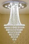 Crysta World White Four-Light K9 Crystal Chandelier