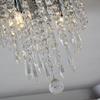 Crysta World Multicolour K9 Crystal Chandelier (9 Watt)