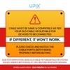Upix 3RCA Male to 3RCA Male Audio Video Cable 2.7 Meters (8.86 Feet) Compatible for TV, LCD, LED, Set Top Box, DTH, DVD, VCR
