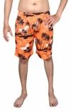 Aqua Holic Spandex Men's Orange & Blue Beach Shorts Quick Dry Swim Trunks with Mesh Lining Lightweight Summer Swimwear Ideal for Pool  Beach & Outdoor Play