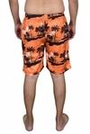Aqua Holic Spandex Men's Orange & Blue Beach Shorts Quick Dry Swim Trunks with Mesh Lining Lightweight Summer Swimwear Ideal for Pool  Beach & Outdoor Play