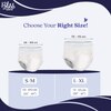 BLISSNATURAL Super Absorbent Disposable Period Panties for Women S-M | Waist Size 24"-40" (Pack of 5) Pull-Up Pant with Extra Comfort