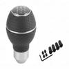 Huuso Car 5 Speed Manual Transmission Gear Shift Knob Momo Silicone-Silver With 4 Adapters And Allen Screws Compatible With Volkswagen Jetta (Type-Ii) 2010-2015