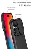 SHIELDTECH Back Cover Case for Apple iPhone 16 | Sliding Camera Shield | Black Stereoscopic Stand | 360 Degree Protection Mobile Phone Case Cover for i Phone 16 / i Phone16 | PC, Black