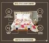Home Stylish Luxury Punch Winter Comforter - 220 TC Double Bed 90x90 Inch Floral Blanket  Breathable Bedding, Machine Washable - 228.6 X 228.6 (Length X width) Centimeters.Multi Trangle