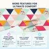 Home Stylish Luxury Punch Winter Comforter - 220 TC Double Bed 90x90 Inch Floral Blanket  Breathable Bedding, Machine Washable - 228.6 X 228.6 (Length X width) Centimeters.Multi Trangle