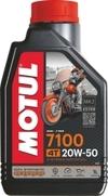 MOTUL 7100 4T 20W50 Ester Core | 100% Synthetic Motorcycle Engine Oil | Superior Lubrication & Thermal Stability | Ideal for High-Performance Bikes | Wet Clutch Compatible | 1L | Pack of 1