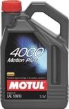 MOTUL 4000 Motion Plus 10W30 | Mineral Engine Oil | API SL/CF Rated | Suitable for Gasoline & Diesel Passenger Cars | Reliable Performance & Engine Cleanliness | 3.5L | Pack of 1