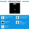Hoffen (India) Digital Electronic LCD Fitness Weighing Scale (Black) 2 Years Warranty