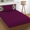 Homefab India 144 TC Microfiber Single Bedsheet with 1 Pillow Cover - Maroon, Floral