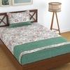 Homefab India 180 TC Microfiber Single Bedsheet with 1 Pillow Cover - Grey